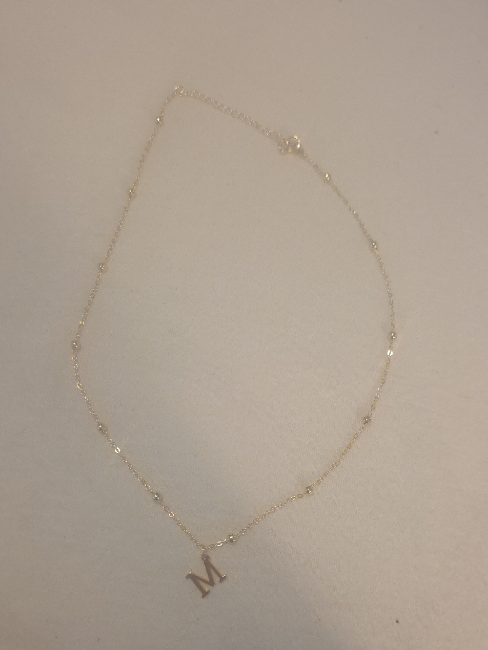 Delicate Gold Initial 'M' Necklace - Women Jewelry